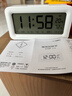 得力（deli）多功能蓝牙充电款电子闹钟 学生专用起床神器 白色 LE103B开学必备开学季新年礼物 实拍图