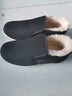 3514保暖羊毛布鞋老人鞋套脚款男士爸爸鞋冬季加厚棉鞋 黑色 40  实拍图