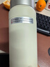 京东京造 咔哒保温杯 茶水分离Tritan杯口三段式男士女316L不锈钢 白400ml 实拍图