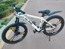 Jeep吉普山地车自行车学生成人减震碟刹通勤变速越野青少年巡航者C800 巡航者-一体轮-钢琴白 26寸(建议身高156-180cm) 24速运动版 实拍图