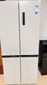 美的冰箱双开门四开门一级能效双变频十字对开门家用电冰箱双循环风冷无霜大容量480wifi智控/531/501 531双系统一级双变频 谷雨灰 实拍图