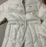 阿迪达斯（adidas）女装冬季立领时尚收腰抽绳休闲羽绒服JL9846 汉白玉 XL 实拍图