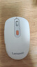 联想（Lenovo）无线蓝牙双模鼠标  便携办公鼠标 人体工程学设计 适用台式机一体机笔记本平板Howard白色 实拍图