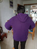 奉孝妈妈装秋冬新款中老年人女装外套摇粒绒连帽卫衣老人衣服加厚奶奶 深紫色 5XL（建议160-175斤） 实拍图