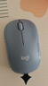 罗技（Logitech）M221 轻音鼠标 无线鼠标 办公鼠标 对称鼠标 带无线微型接收器 雾霭蓝 实拍图