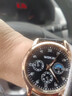 【网红爆款】商务腕表石英运动表休闲皮带男女手表 黑色 实拍图