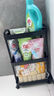 小推车置物架落地卫生间多层厨房移动零食蔬菜卧室床头收纳储物架 【三层】白色带4轮 【活动中】 实拍图