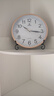 POWER霸王挂钟 客厅简约时钟创意低音挂墙电子钟25cm金不挑电池 实拍图