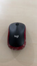 罗技（Logitech）M185鼠标 无线鼠标 办公鼠标 对称鼠标 黑色红边 带无线2.4G接收器 实拍图
