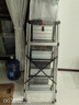奥鹏梯子家用梯铝合金梯折叠人字梯登高梯加厚爬梯锁扣梯四步 实拍图