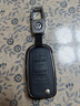 迪加伦 金属真皮 大众汽车钥匙套18款速腾宝来朗逸途观高尔夫6桑塔纳polo捷达甲壳虫钥匙包壳 A款灰+真皮扣  实拍图