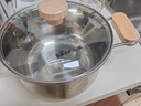 小熊（Bear）316L不锈钢汤锅 蒸锅奶锅20cm煮粥锅燃气灶通用炖锅CP-JG010-P01 实拍图
