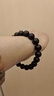 金石灵天然黑曜石手串男女款水晶手链海蓝宝五行补水佛珠转运珠生日礼物 黑曜石手链10毫米 实拍图