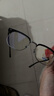 蔡司（ZEISS）镜片近视眼镜框男半框防蓝光辐射可配带散光度数眼睛女钛合金镜架 简约款 黑银 配colorein镜片防蓝光 无度数 实拍图