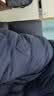 坦博尔羽绒服男轻薄秋冬外套男士羽绒服连帽短款秋冬保暖外套TF246209 夜影蓝 M (170) 实拍图