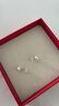 黛米极简系列5-6mm无核淡水珍珠耳钉S925银新年礼物送女友老婆 实拍图