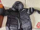 啄木鸟轻薄羽绒服男秋冬季款外套男连帽情侣加绒保暖袄子冬装上衣服男装 1805黑色【连帽款】 3XL （160-180斤） 实拍图