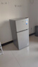美的（Midea）112L两门小冰箱灰色双温小冰箱迷你家用宿舍租房灵活摆放节能低音深冷速冻 BCD-112CM 实拍图