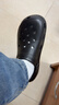 名创优品（MINISO）洞洞鞋男女夏季外穿沙滩凉鞋防滑厚底踩屎感包头凉拖鞋黑色40-41 实拍图