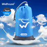 WELLHOUSE户外防潮垫折叠帐篷地垫沙滩垫便携收纳袋带地钉蓝灰色1.4*2m 实拍图