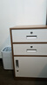 构际办公室桌下文件柜矮柜铁皮抽屉储物柜活动资料收纳边柜带锁小柜子 65高二抽一门柜（纯白） 0.5mm 实拍图