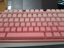 惠普（HP）GK200机械键盘有线办公游戏键盘 20种背光灯效 87键电竞键盘鼠标套装电脑外设键鼠 侧刻渐变粉【青轴】白光 实拍图