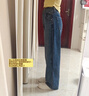 优衣库女装男装宽松廓形牛仔裤/弯刀镰刀裤子479000 482280 479000/69藏青色 29 /165/74A 实拍图