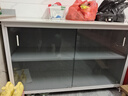 四季沐歌厨房置物架橱柜餐边收纳柜碗柜微波炉烤箱落地置物储物柜用具大全 【钢化玻璃+岩板】白3层120长 实拍图