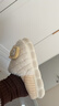 利达妮（TZLDN）包跟棉拖鞋女秋冬季2025新款孕妇月子鞋室内家居防滑保暖毛绒棉鞋 白色【可爱饭团】 36-37 【适合35-36】 实拍图