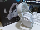 西伯利亚（XIBERIA）K03S 2.4G无线游戏耳机头戴式 蓝牙有线四模电脑电竞吃鸡手游耳麦 超长续航电量显示 fps听声辩位 K03S【冰川白】 实拍图