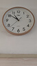 康巴丝（Compas）挂钟客厅 12英寸简约静音客厅石英钟表挂墙时钟 C2866 金色30.5cm 实拍图