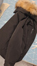 京东京造【进口极寒95鹅绒服】羽绒服男外套女冬季新款中长款 曜石黑 XL 实拍图