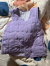 宜而爽【100%棉羊毛填充】女士羊毛马甲秋冬季三层加厚保暖背心 实拍图