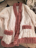 红豆居家法兰绒睡衣女冬季撞色提花加厚女士家居服 椰奶白 165/88A  实拍图