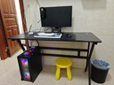 锦汐 电脑桌台式家用电竞桌椅套装办公桌简约书桌游戏桌书房写字桌子 120*60 单桌【炭纤维纹路桌面】 实拍图