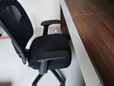 得力（deli）4900S 人体工学靠背办公椅/电脑椅/职员椅 可升降转椅舒棉坐垫 黑 实拍图