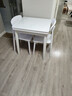 远舰全实木椅子餐椅家用靠背椅中古风原木风奶油风书桌椅简约餐桌椅子 亮白色+纯实木座板 全实木 1把（整装发货免安装 两把起发） 实拍图