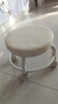 【京喜甄选】椅子万向轮美缝凳子带轮旋转擦地矮凳美甲修脚凳滑轮 儿童凳-米白色款 实拍图