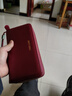班亚奴钱包女长款女士2025新款时尚大容量头层牛皮钱夹双拉链真皮手拿包 酒红色-双拉链（头层牛皮） 实拍图