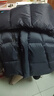 网易严选【断码清仓】90白鸭绒面包羽绒服加厚保暖蓬松零压三防男女同款 水墨蓝-连帽拼色 S 实拍图