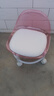 亚克力小凳子静音带万向轮儿童学步凳网红小椅子滑轮矮凳浴室凳 颜色随机【活动款】 实拍图