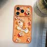 京川旭【新年油画小马】适用苹果17promax手机壳新款iphone17pro全包卡通防摔ip17高级感女挂绳保护套 苹果17Pro Max 天使眼-棕色-油画小马 实拍图