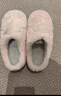 洁丽雅毛绒棉拖鞋秋冬加厚软底男女保暖加绒棉拖鞋 粉色 36/37 实拍图