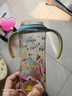 贝亲（Pigeon）自然成长翻盖直饮吸管 大童奶瓶330ml 马戏团 18月+ AA279 实拍图