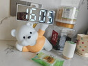 辰鱼奶油风时钟摆件闹钟客厅电视柜桌面摆放钟表台式装饰品创意电子钟 小熊懒懒时钟-黄色 实拍图