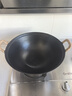王源吉铁锅炒锅双耳老式家用圆底苏锅王无涂层龟纹大肚炒菜锅铸铁锅32cm 实拍图