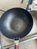 京严炒锅章丘款铁锅无涂层炒菜不粘锅家用精铁锅具燃气电磁炉用已开锅 【灶具通用】适合3-5人  赠盖铲  直径 32cm 百年工艺｜传统铁锅｜健康不沾 实拍图