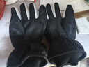 目丸保暖手套男女户外冬天骑行防寒风加绒厚触屏女防水冬季棉滑雪手套 1#黑色 深度暖手套-男款 实拍图