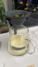 矿石无孔茶漏一体公道杯咖啡过滤器漏斗茶具配件陶瓷茶滤泡茶专用 无孔茶漏套装+500ml直身公杯 实拍图
