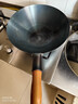 荣事达（Royalstar）章丘手工锻打铁锅圆底老式炒锅无涂层不粘炒菜锅燃气灶无盖32cm 实拍图